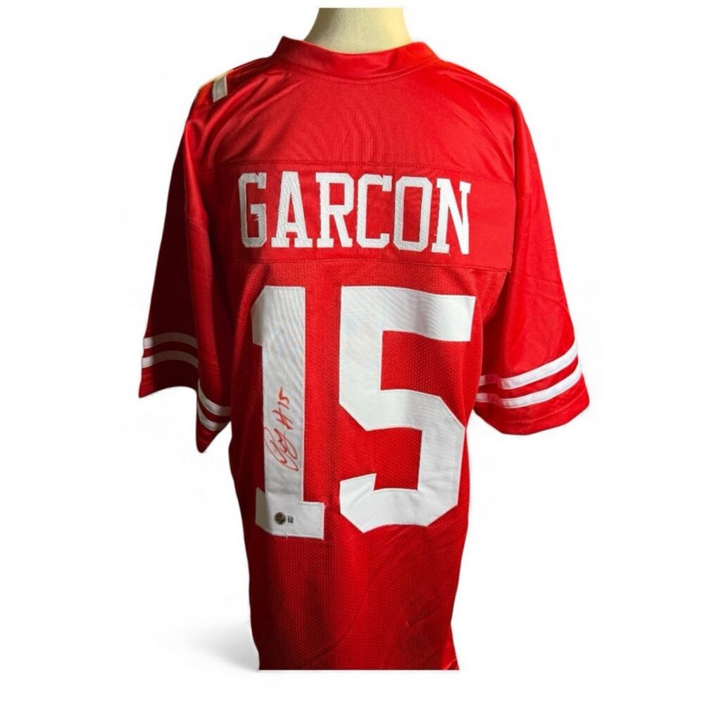 Pierre Garcon Signed #15 Football Jersey, Beckett Witness COA, Autographed, XL